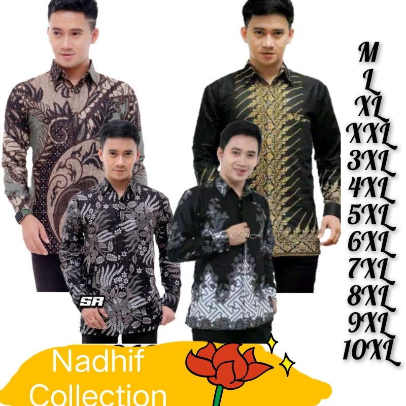 grosir batik kemeja pria big size jumbo,,m l xl xxl xxxl sampe 10xl