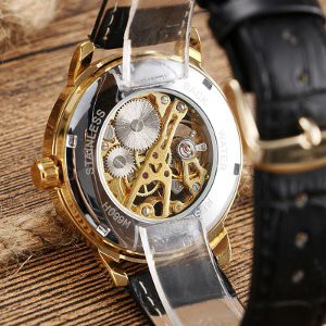 Promo jam tangan pria   cowo original Ekslusif Forsining  mekanikal Mesin  golden Murah