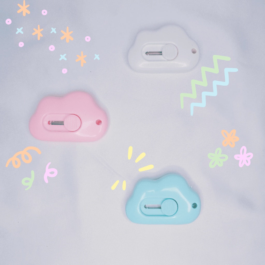 

Cutter mini/Cutter aesthetic/Cutter bentuk awan/cutter lucu/cutter kecil/sillet kecil