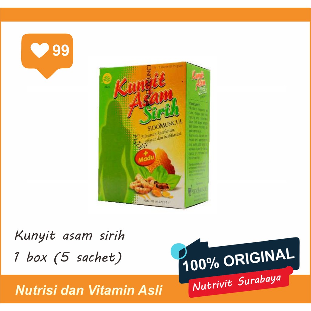 KUNYIT ASAM / KUNYIT ASAM SIRIH SIDOMUNCUL ISI 5 SACHET