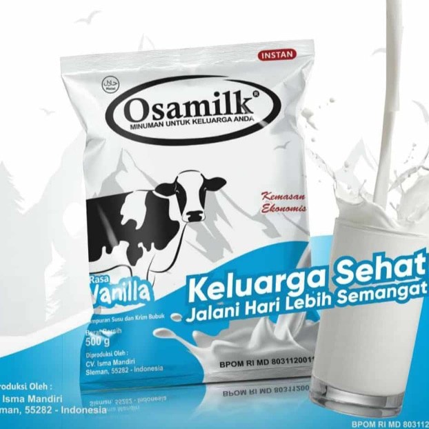 

OSAMILK SUSU PENGGEMUK BADAN (GRATIS KARDUS) ORIGINAL 100% RASA COKLAT DAN VANILLA BISA COD