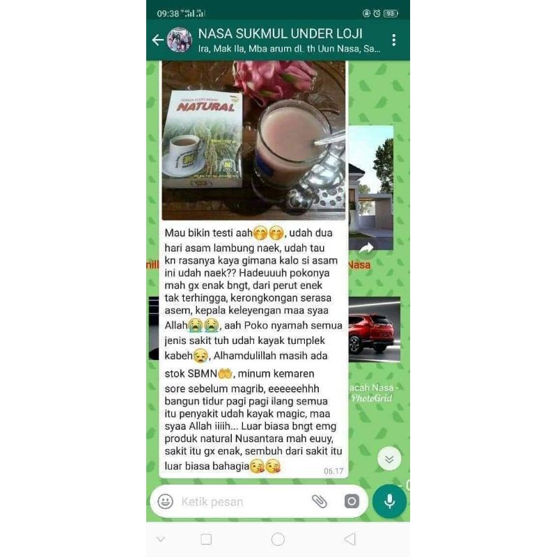

serbuk beras merah untuk asam lambung