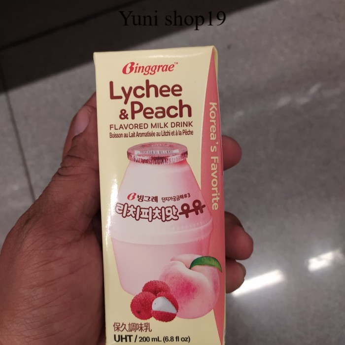 

binggrae lychee&peach milk 200ml