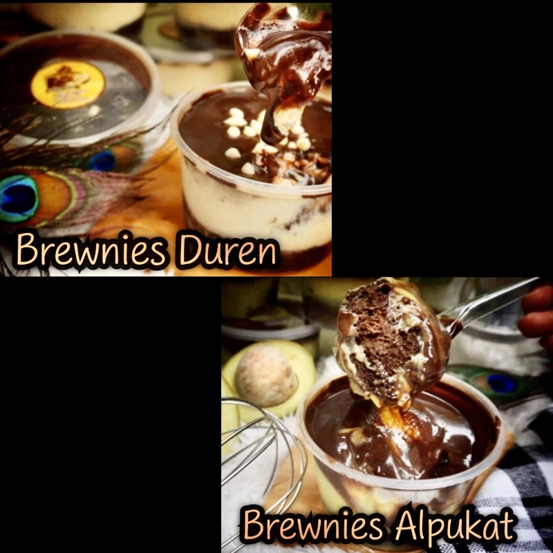 

brownies duren & brownies alpukat