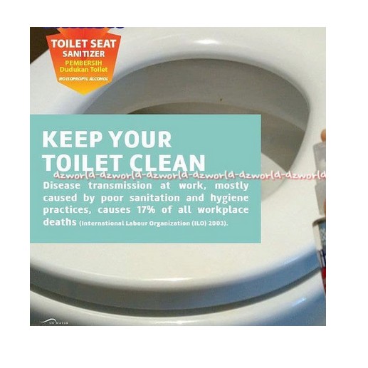 Q-sanToilet seat Sanitizer Semprotan Membersihkan kuman WC Qsan 60ml