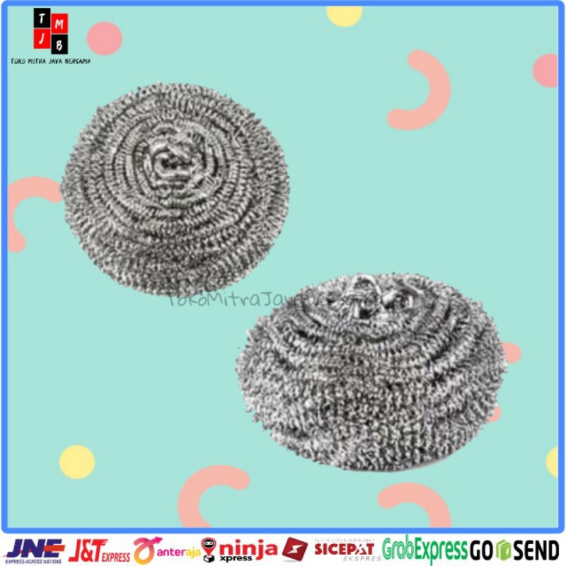 KAWAT CUCI PIRING BOLA SERAT -  SABUT PEMBERSIH PANCI STAINLESS STEEL