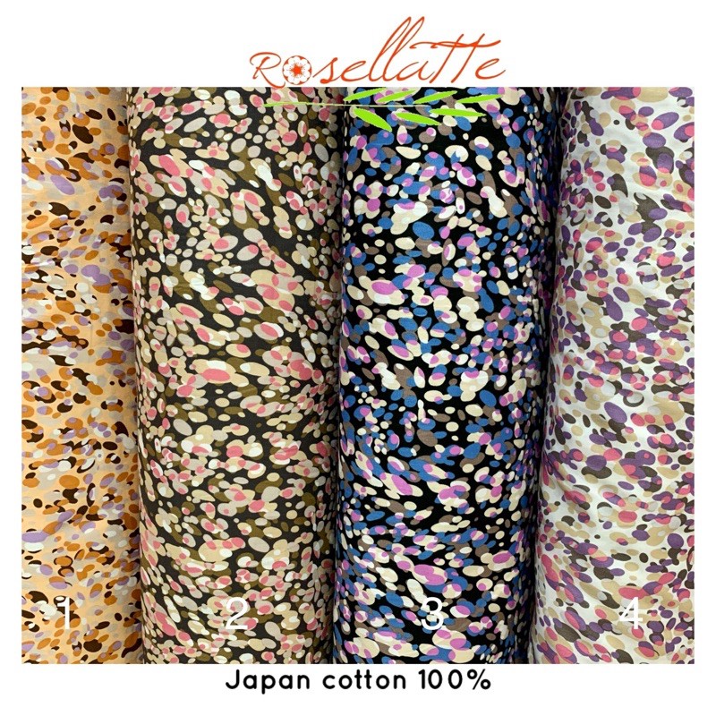 KAIN KATUN JEPANG MOTIF ABSTRAK