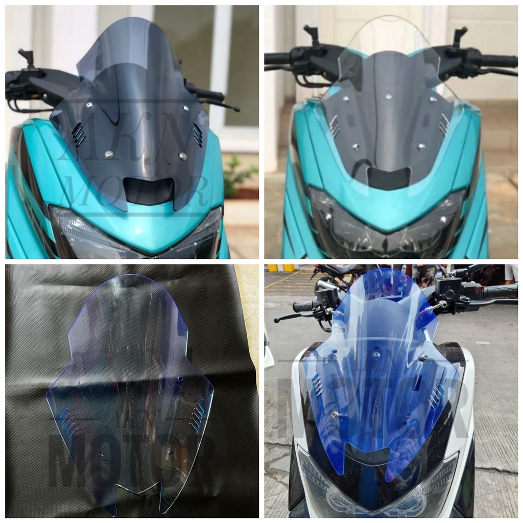 WINDSHIELD VISOR TDR V2 MINI SISIK NMAX 155 OLD / LAMA ICE BLUE SMOKE BENING