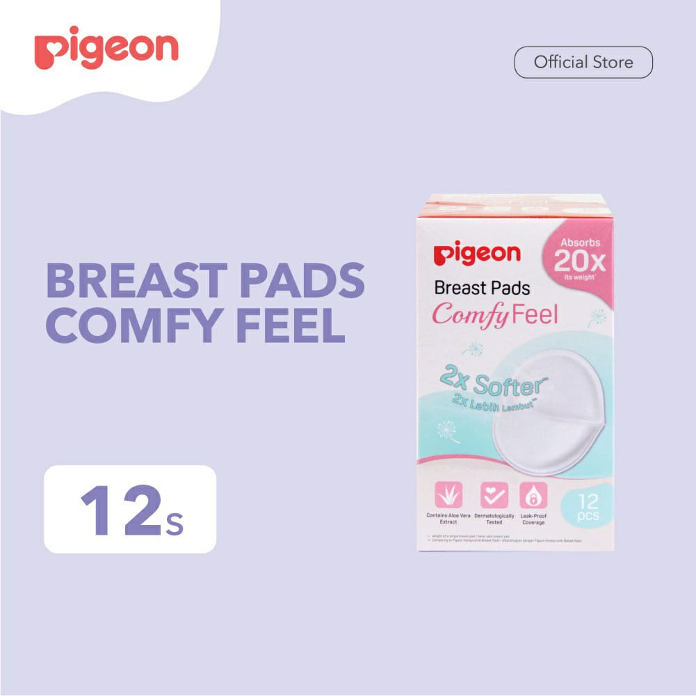 Pigeon Breast Pad Comfy Feel 12Pcs / Penyerap ASI