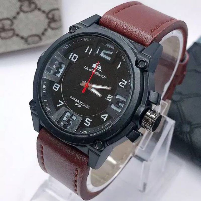 [alfis] Jam Tangan Pria Analog / Jam Tangan Pria Kulit Murah