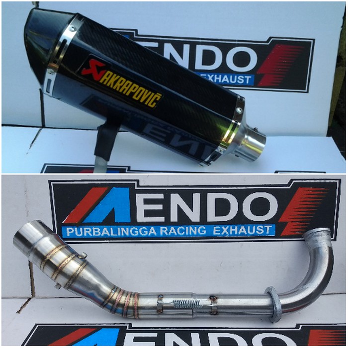 Knalpot Nmax Akrapovic Layang karbon Fullsystem Free DB Killer