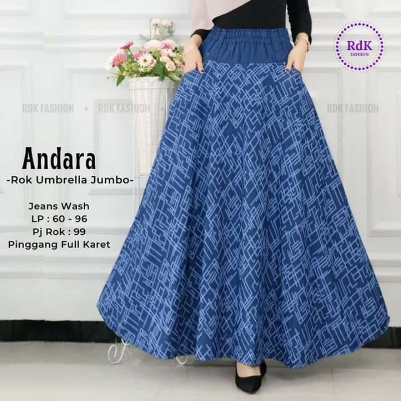 KULOT DAN ROK MAYONG JEANS JUMBO BY RDK FASHION