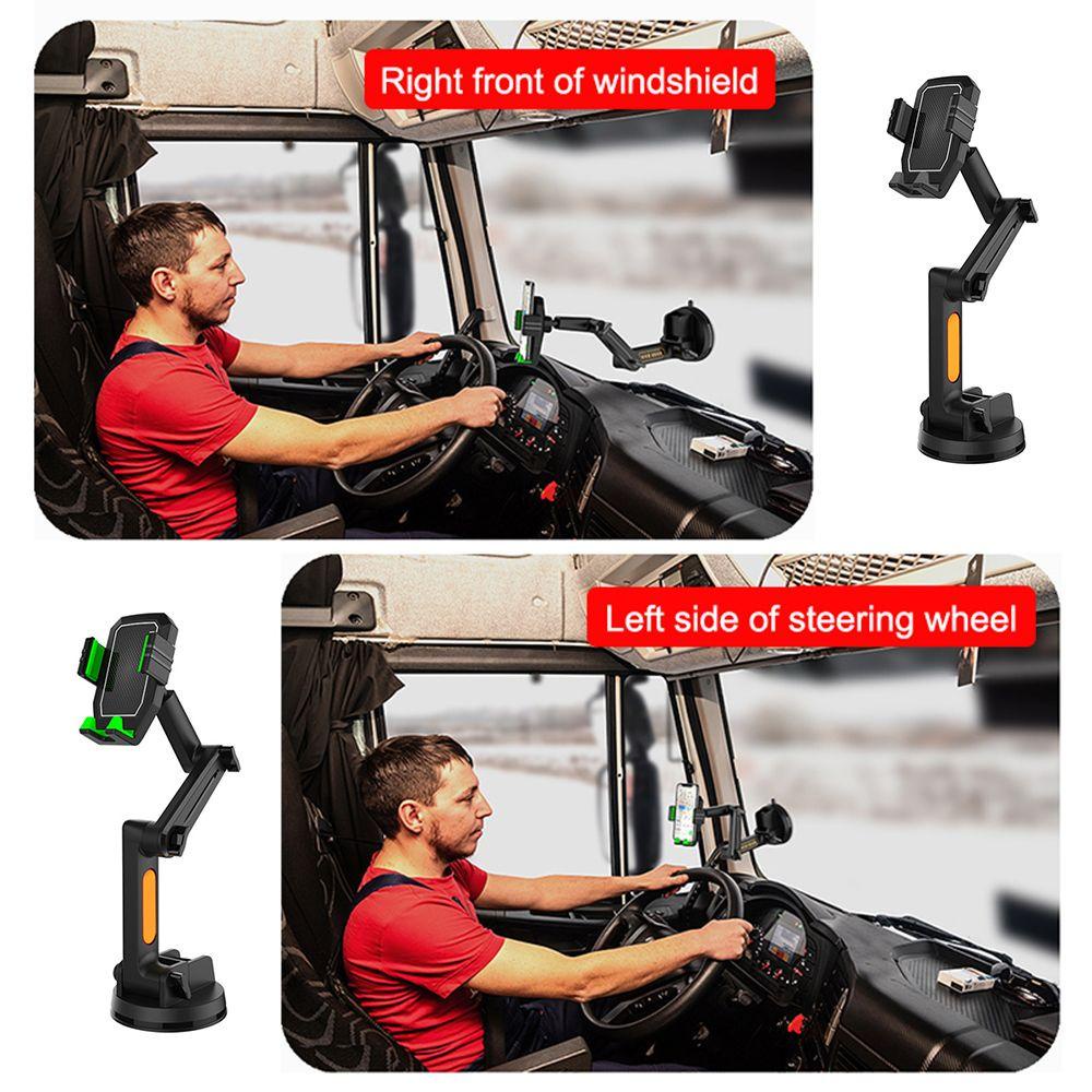 Dudukan Hp Truk PREVA Holder New360° Rotasi Anti Slip Untuk Mobil Suction Cup