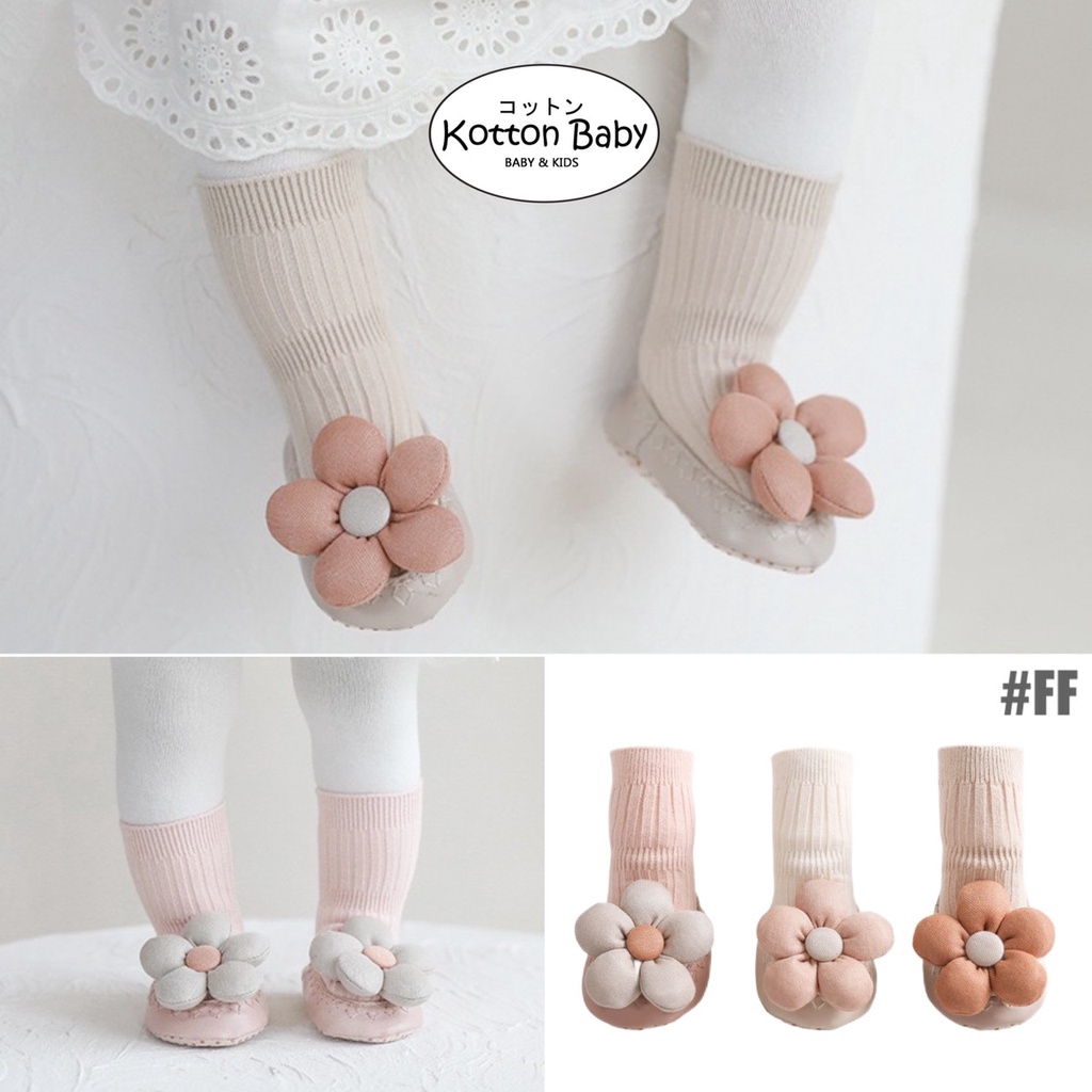 0-2 thn KAOS KAKI FLOWER ANTI SLIP PREWALKER SEPATU BAYI ANAK SHOES catalog NMBB FF