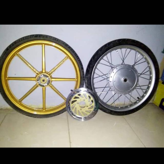 Palang 8 dan velg trali ring 17 bonus piringannya