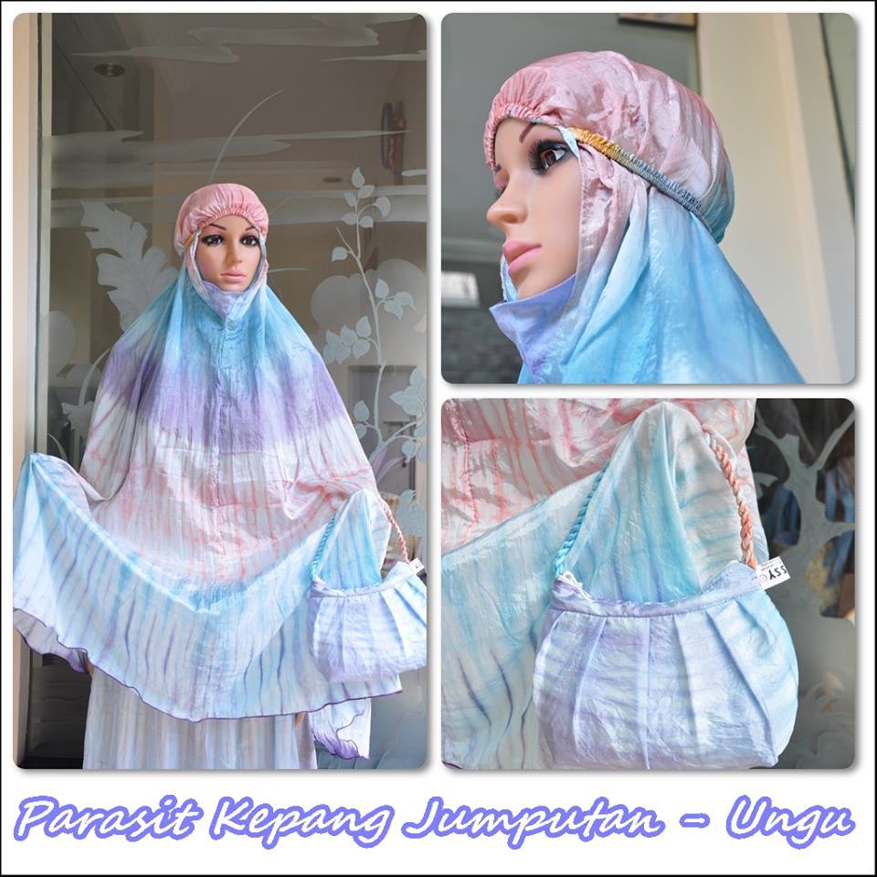 GROSIR Mukena Travelling Parasit Kepang Jumputan (Mukena Traveling)