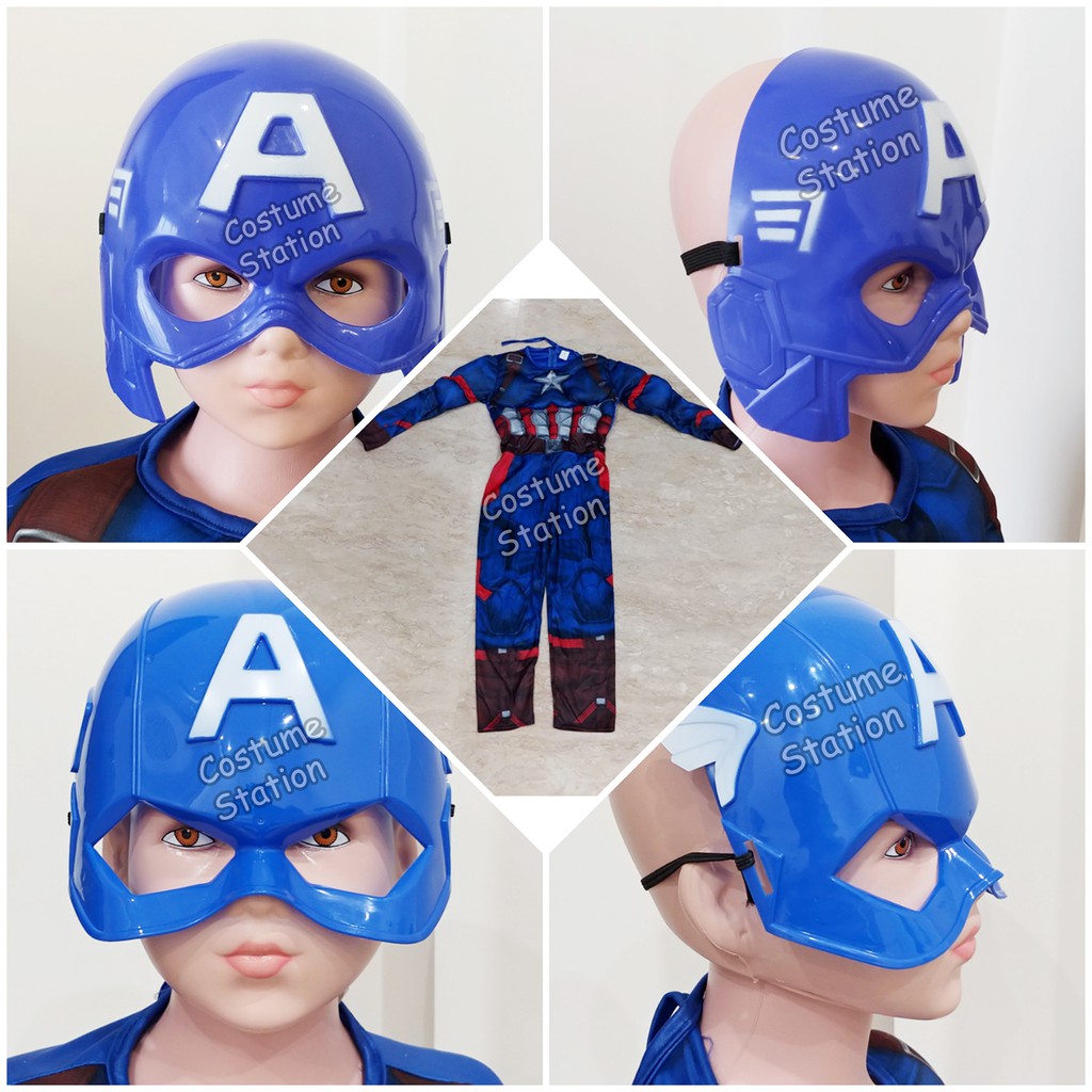 Kostum Superhero Captain America Avengers / Costume Avenger Marvel anak laki