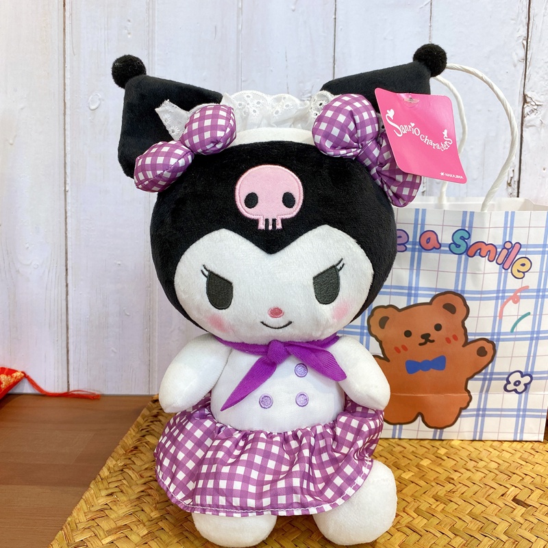 Kawaii Kuromi 8inch Plushee Doll Soft Stuffed Toy Kids Girls Gift Collectible