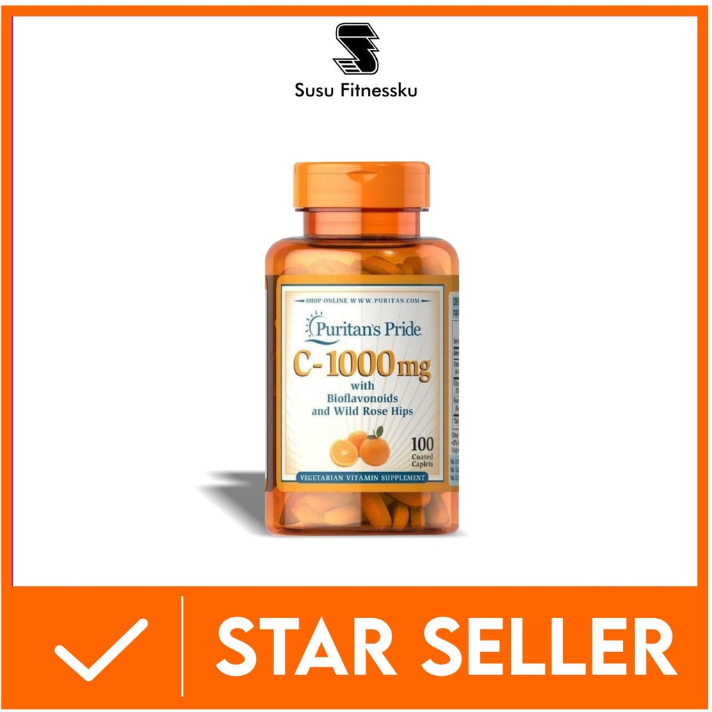 Puritan Pride Vitamin C 1000 Mg With Bioflavonoids 100 Caps Shopee Indonesia