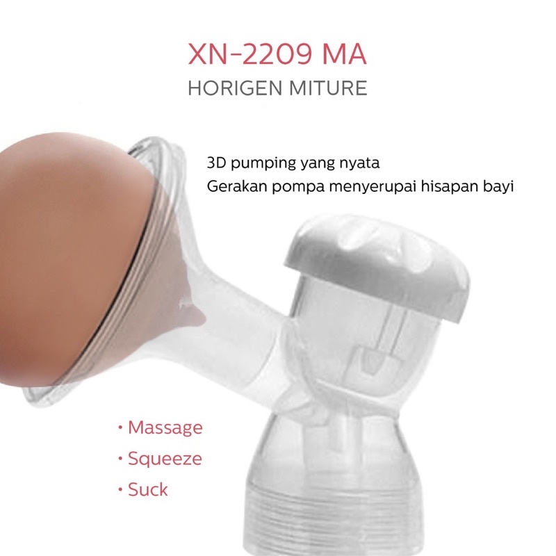 Horigen Miture Electric Single Breast Pump XN2209 - pompa asi elektrik