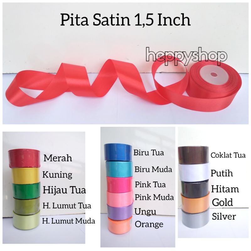 

Pita Satin 1,5 inch (3,8 cm)