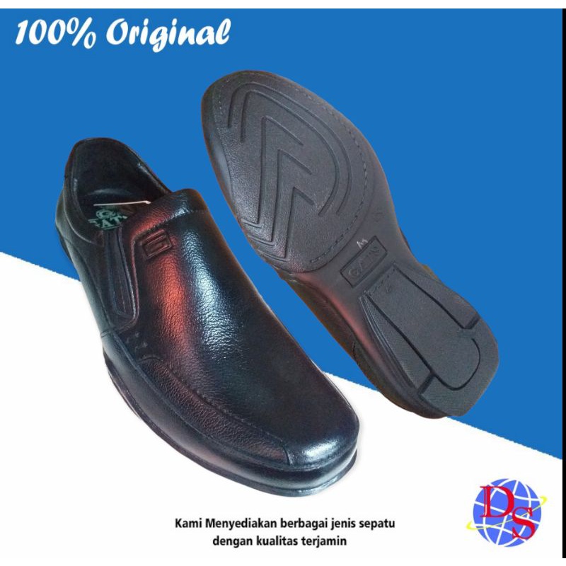 GATS/GI-7216/HITAM/SEPATU KULIT PRIA/SEPATU PANTOFEL/SEPATU PANTOFEL KULIT/SEPATU PANTOFEL PRIA/SEPA