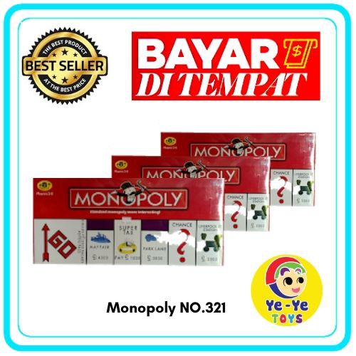 Jual Mainan Monopoly/ Standard Monopoly More Interesting Indonesia