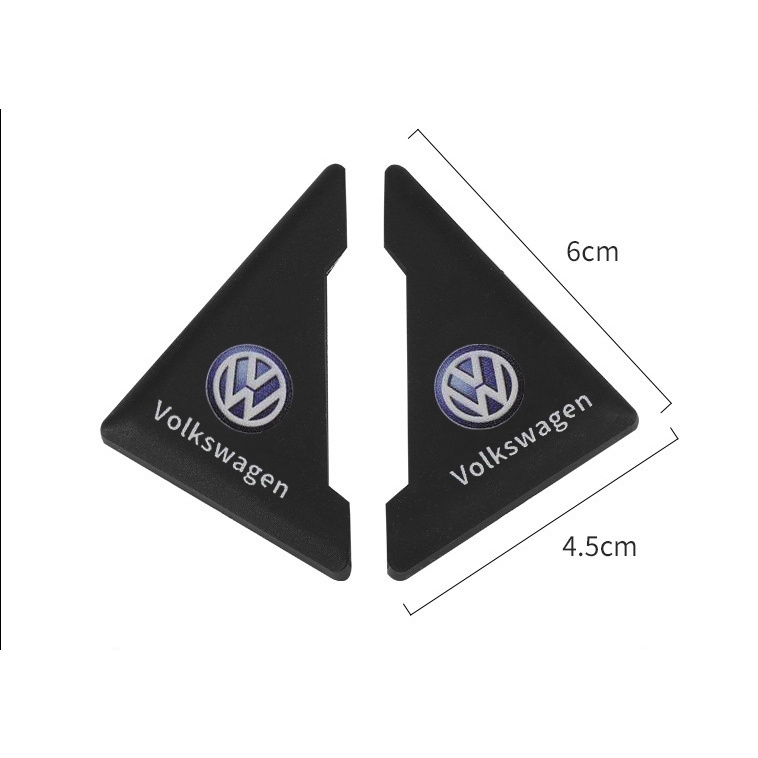 2 / 4Pcs Stiker Pelindung Sudut Pintu Mobil Bahan PVC Untuk Volkswagen Polo Golf Scirocco Beetle Passat B5 B6 B7 CC B8 T5 mk3 mk6 mk7