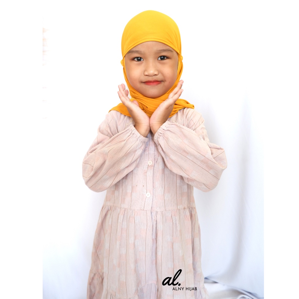 Alny Hijab - Kerudung Pashmina Instan Karet Kids Hijab Instan Anak/Pashmina Karet Anak/Pashmina Zara