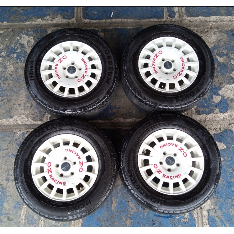 Jual velg mobil bekas model rally ring 15x7 pcd 5x114 seken plus ban