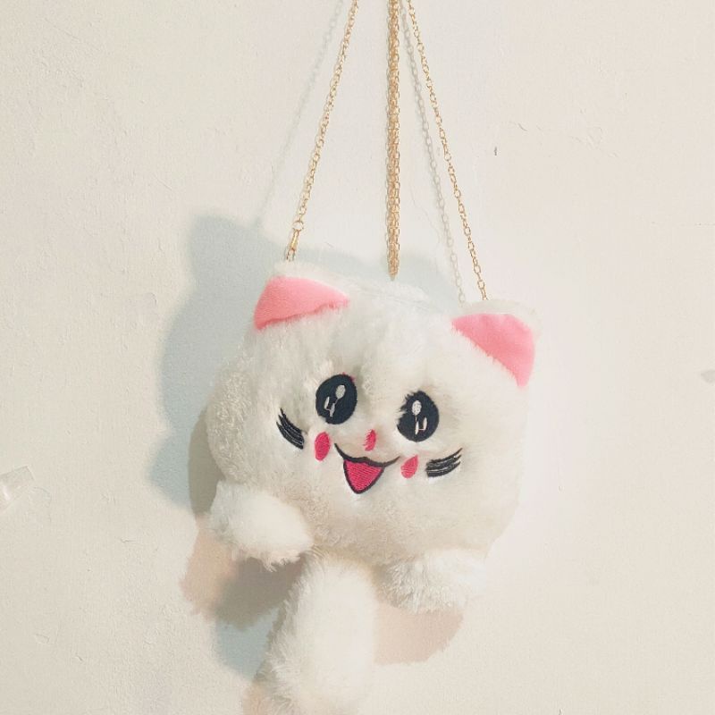 TAS SELEMPANG BONEKA KUCING LUCU TERMURAH