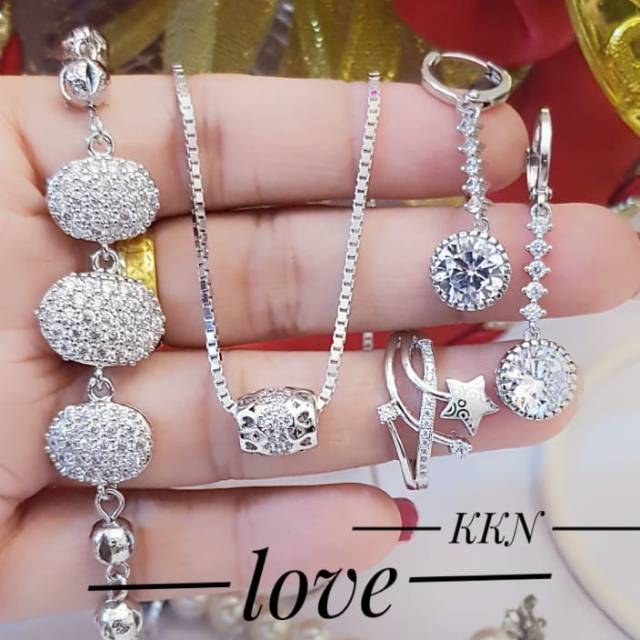 Xuping set perhiasan lapis emas 24k 0840