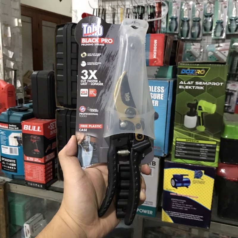 Gunting Dahan Black TOHO / Toho Gunting Dahan Black Pro Pruning Shears Cut Faster Free Plastic Gunti
