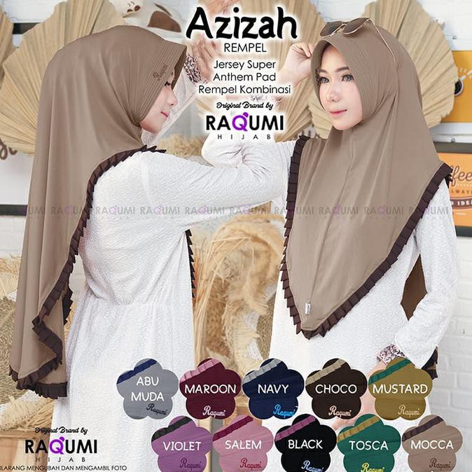 JILBAB AZIZAH ORI RAQUMI HIJAB TERBARU AGUSTUS