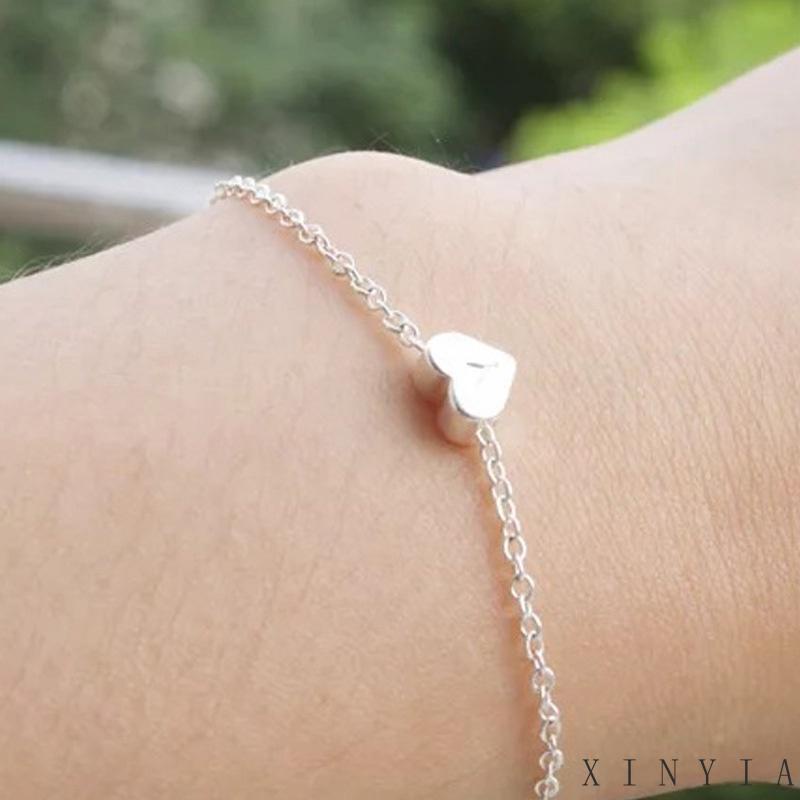 Gelang Hati Bahan Alloy Lapis Emas Untuk Wanita