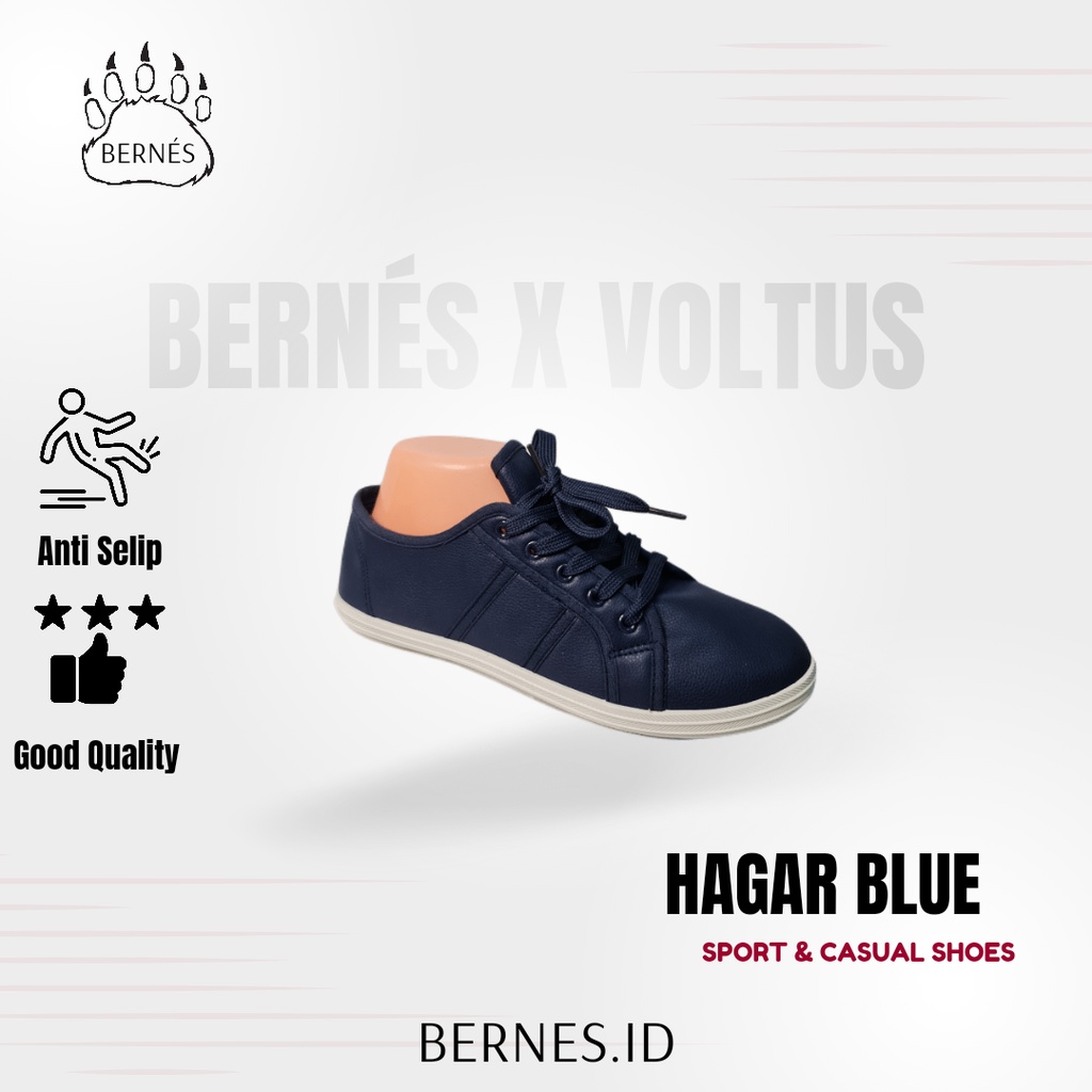 Sepatu Wanita VOLTUS tali Hagar blue Slip on biru