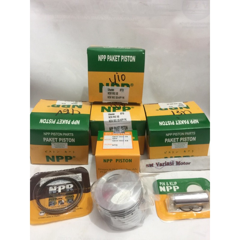Paket Piston Kit Ring Seher NPP New Mio XB Std Standar