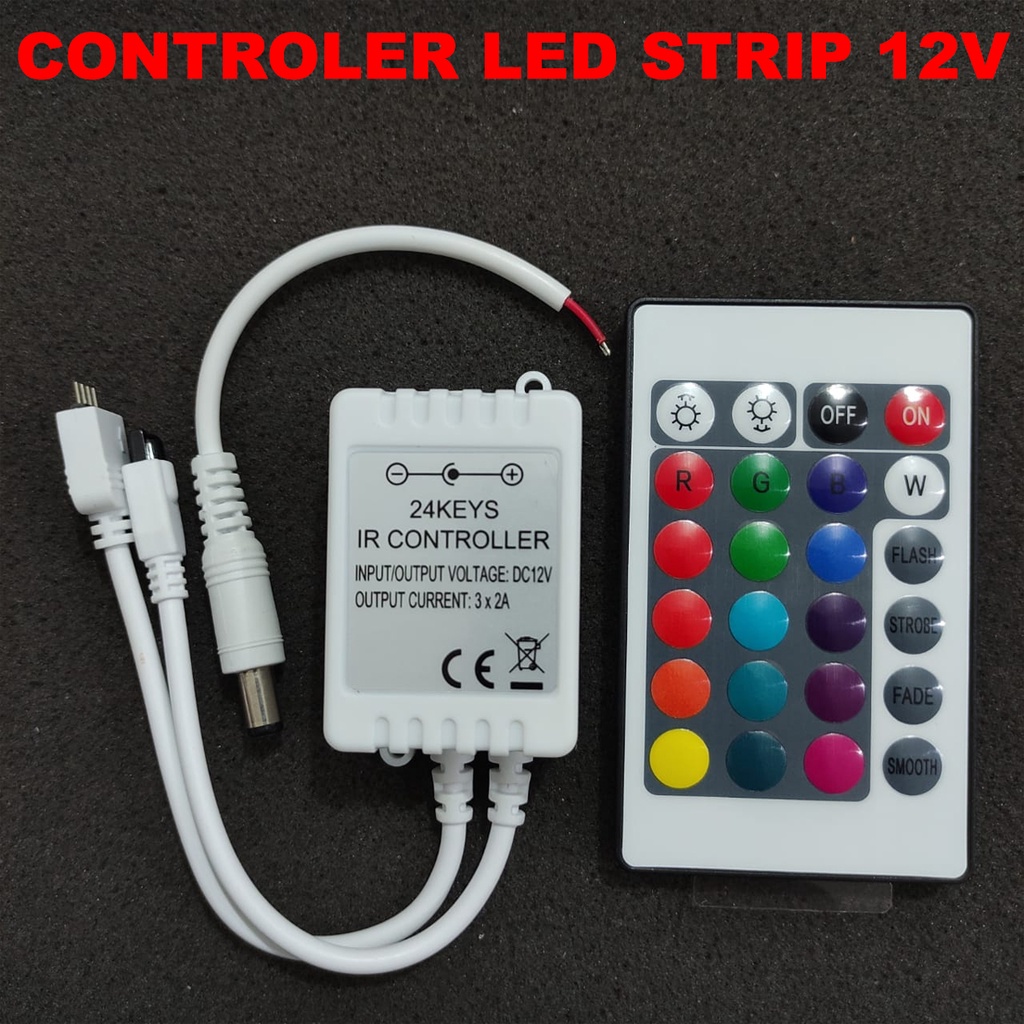 Jual Remote Controller RGB Led Strip Modul 12V Flexible IR Infrared ...