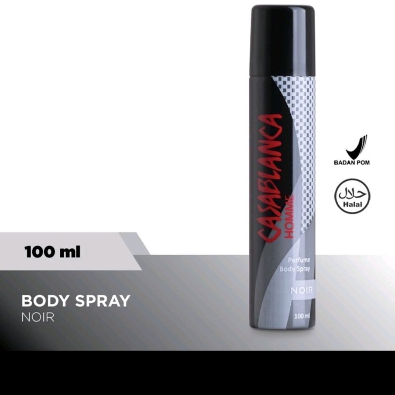 casablaca body spray 100ml,per kalengbanyak warna.