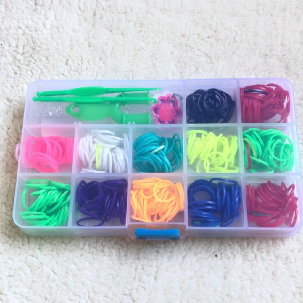 Karet Loomband Kotak Shade 12 harga/1pcs  Aksesoris Mainan Warna Warni