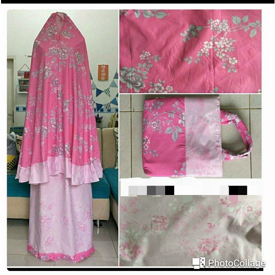 Mukena Dewasa Bordir Kekinian Polos Perempuan Mukenah Bali Tali Ikat W3Q2 Peralatan Sholat Terusan K