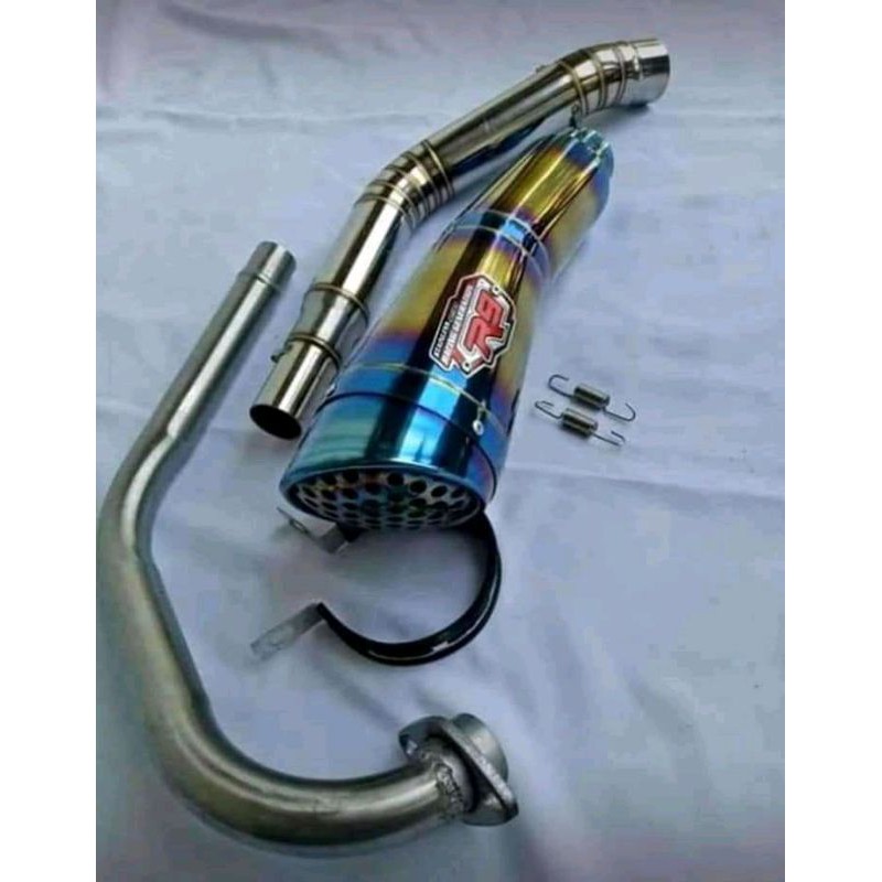 Knalpot R9 H2 Vixion New Old Bluemoon