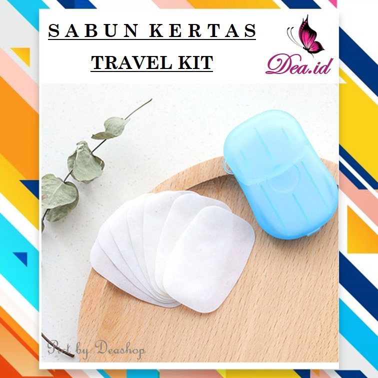 [DEASHOP] SABUN KERTAS / KERTAS SABUN / PAPER SOAP PORTABLE / HAND WASH PAPER TRAVEL KIT