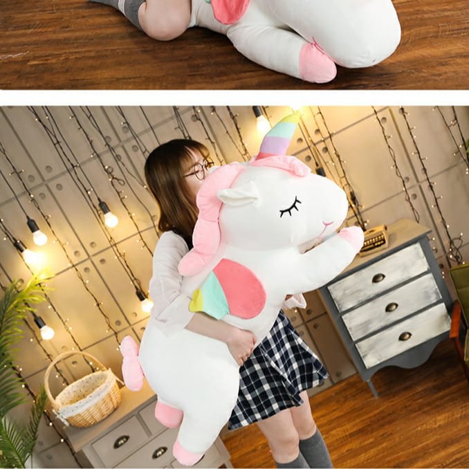 Boneka Unicorn Super Jumbo Bahan Plush