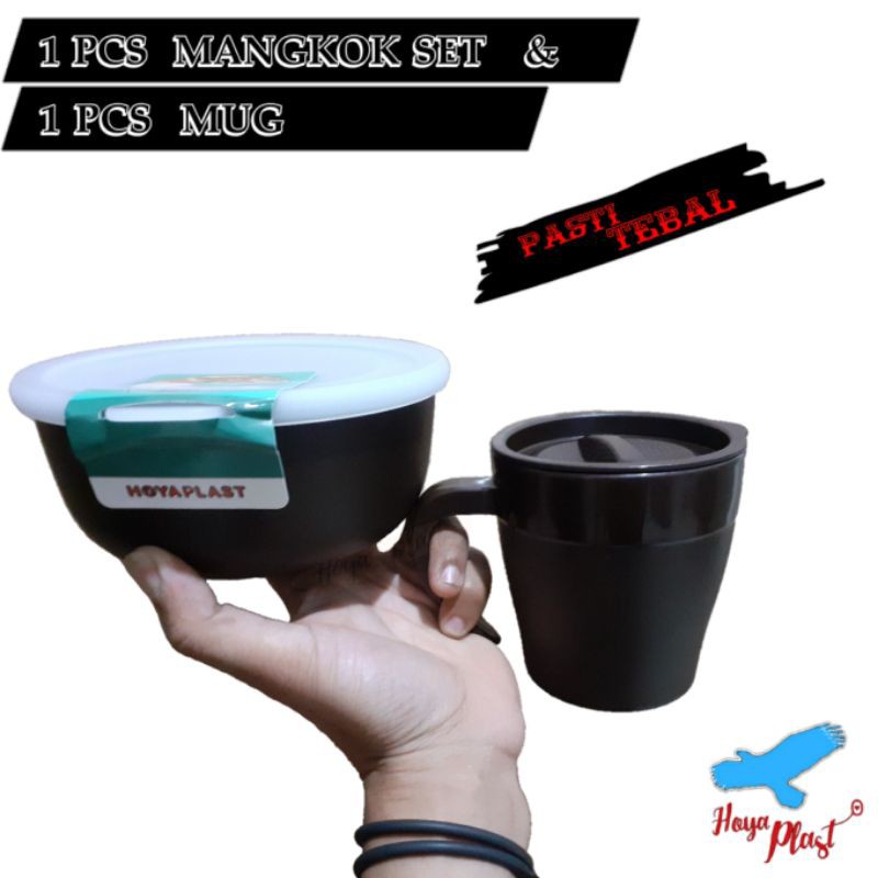 MANGKOK SET DAN MUG HOYAPLAST