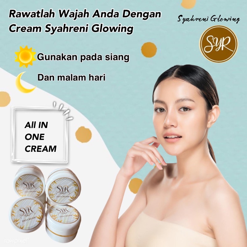 BISA (COD) SYAHRENI GLOWING PAKET 3in1 / HEMAT SYR GLOWING PAKET 3in1 / HEMAT / ALL DAY CREAM ORIGINAL