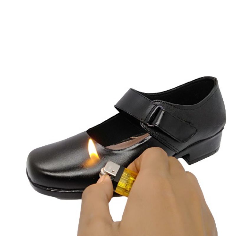 Sepatu pantofel wanita pantofel cewek pantofel paskibra warna hitam fantofel wanita sintesis