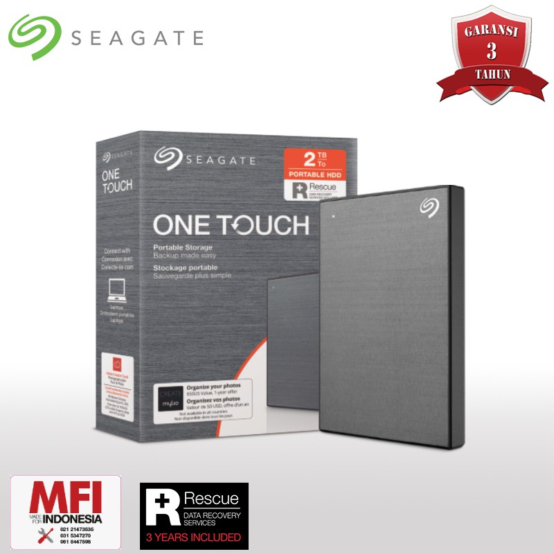 Seagate One Touch HDD - Hardisk Eksternal 2TB - ( Pengganti Seagate Backup Plus )-5