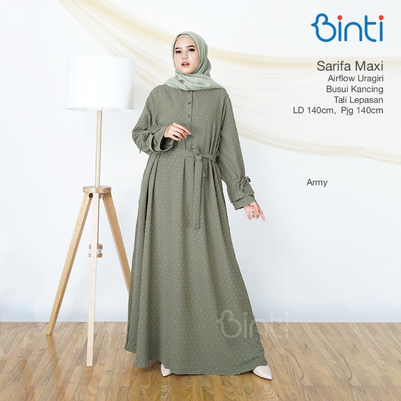 sarifa maxi jumbo gamis jumbo ld 140 by binti