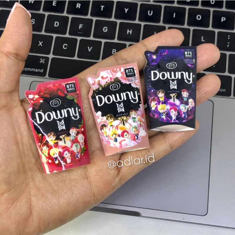 MINIATUR MAGNET TEMPELAN KULKAS SOUVENIR MERCHANDISE PRODUK DOWNY TINY TAN